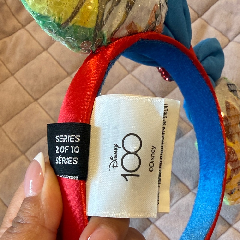 Disney Snow White Inspired Ears Headband with Blue and Red Accents - Picture 3 of 5